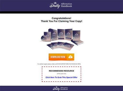 Daily Affirmations Handbook Ebook and Videos MRR