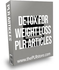 Detox For Weight Loss PLR Articles