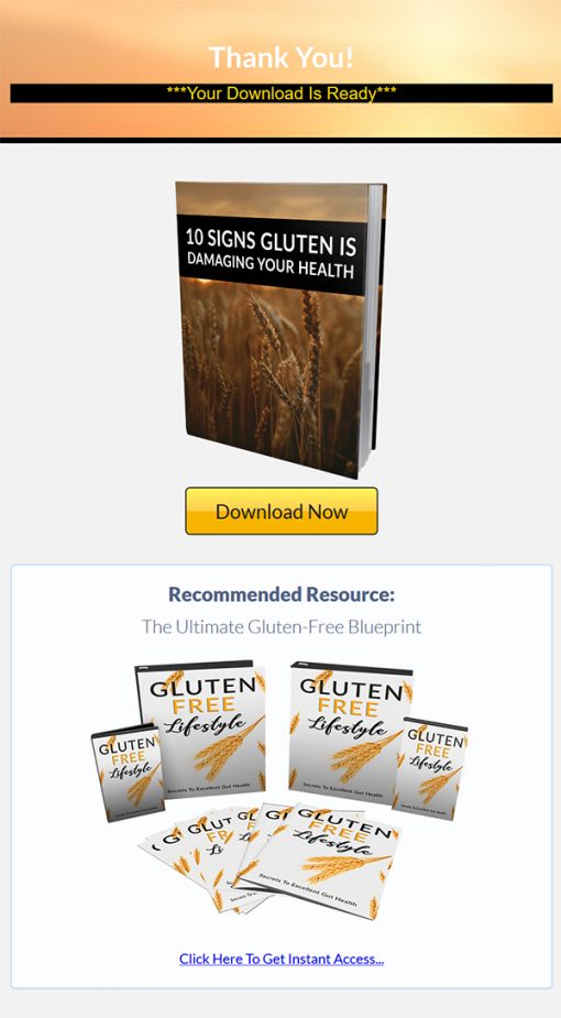 Gluten Free Diet Lifestyle Ebook and Videos MRR