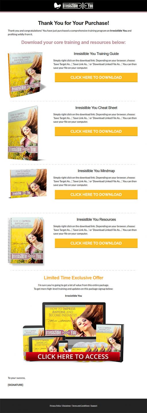 Irresistible You Ebook and Videos MRR