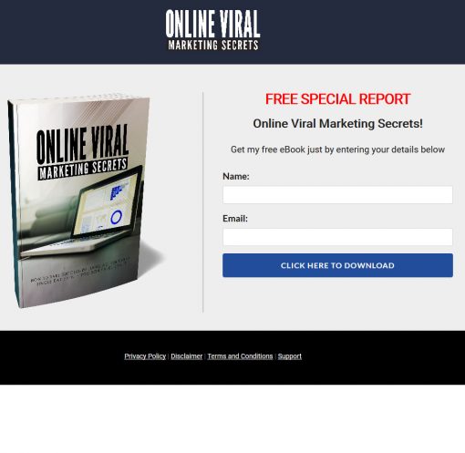 Online Viral Marketing Secrets Ebook and Videos MRR