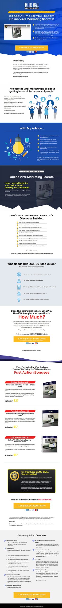 Online Viral Marketing Secrets Ebook and Videos MRR