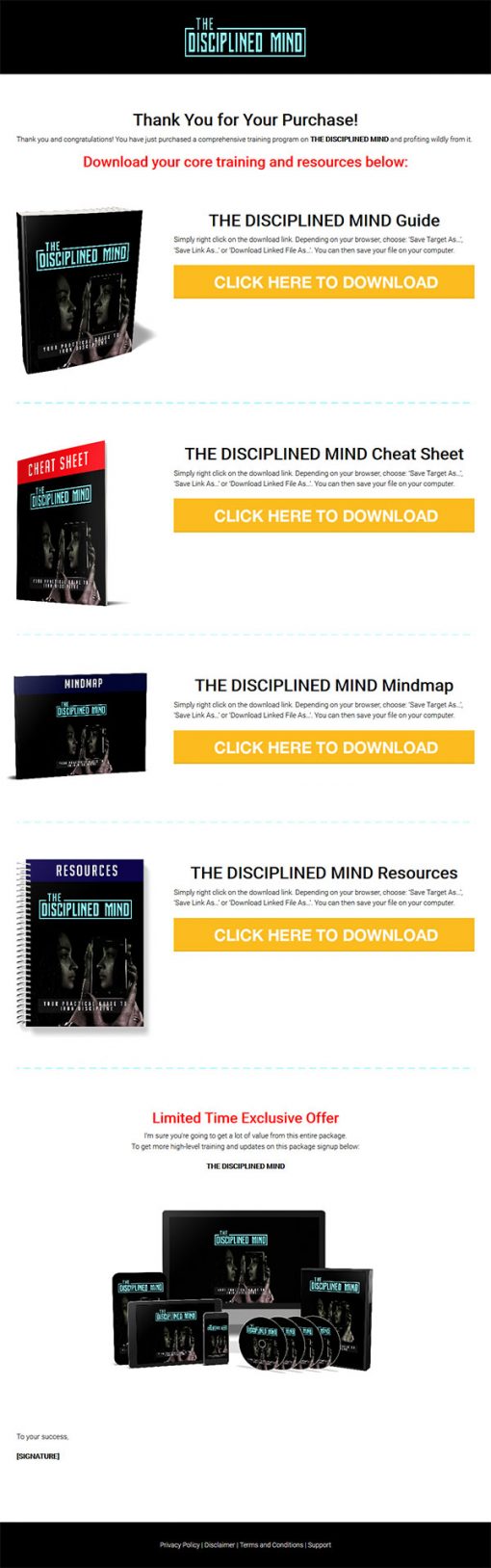 The Disciplined Mind Ebook and Videos MRR