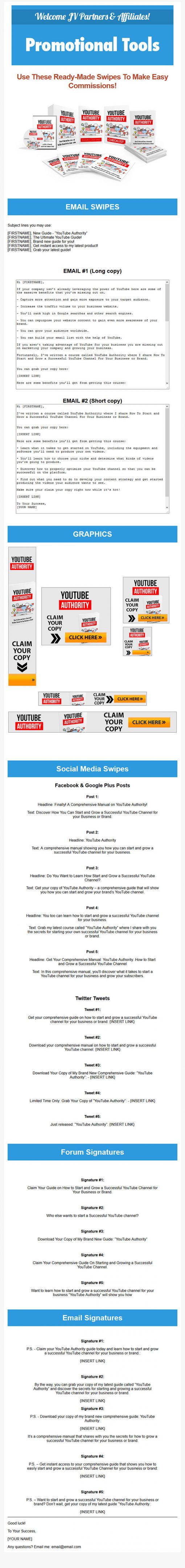 Youtube Authority Ebook and Videos MRR