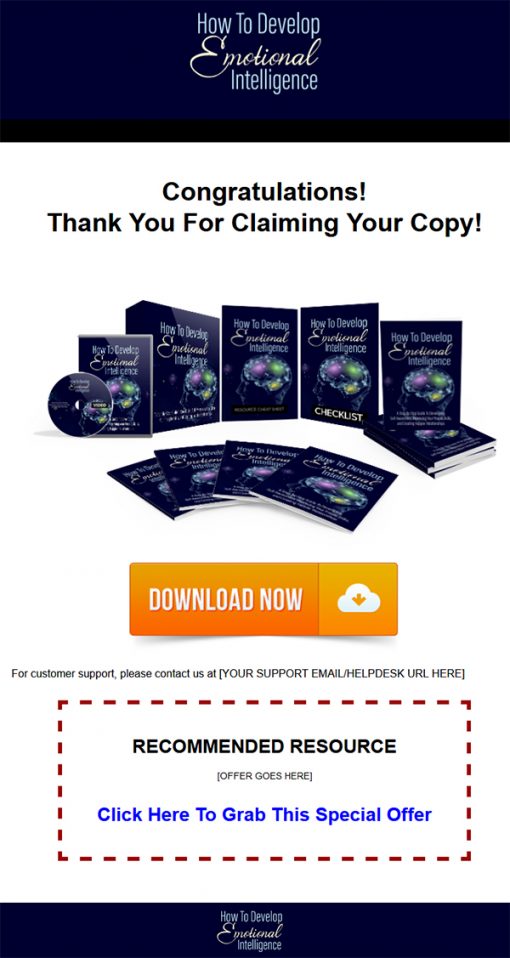 Develop Emotional Intelligence Ebook and Videos MRR