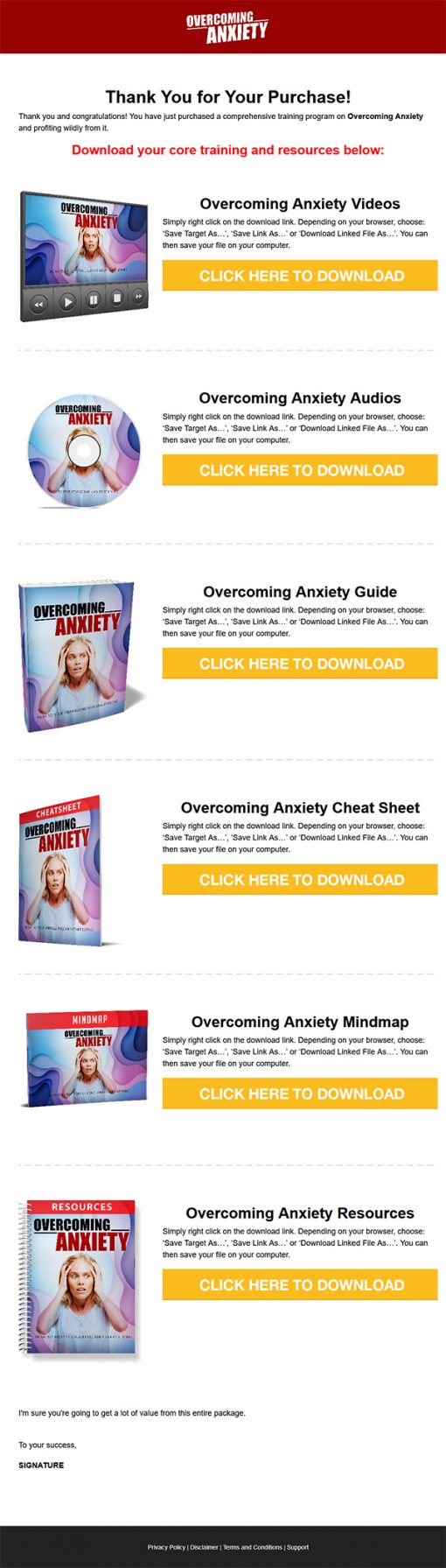 Overcoming Anxiety Ebook and Videos MRR