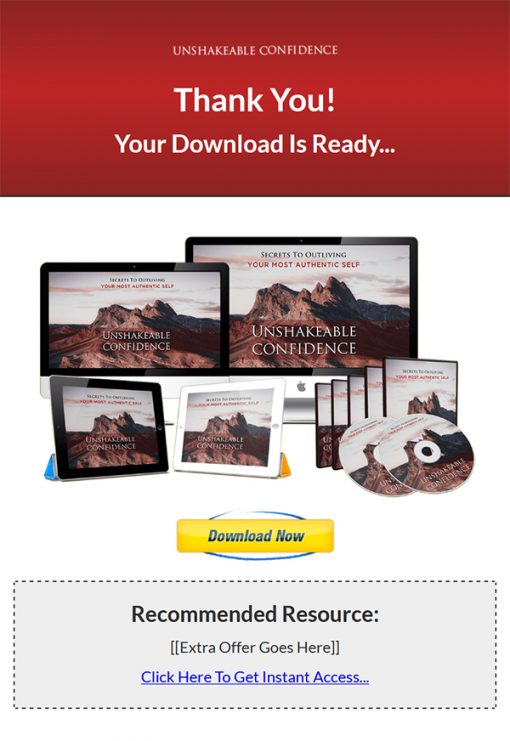 Unshakeable Self-Confidence Ebook and Videos MRR