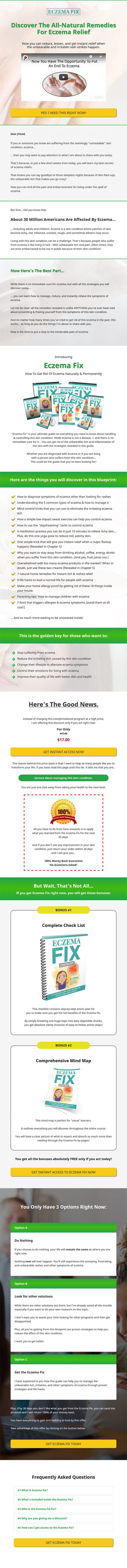 Eczema Fix Ebook and Videos MRR