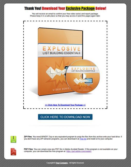 Explosive Listbuilding Essentials Lead Generation Package MRR