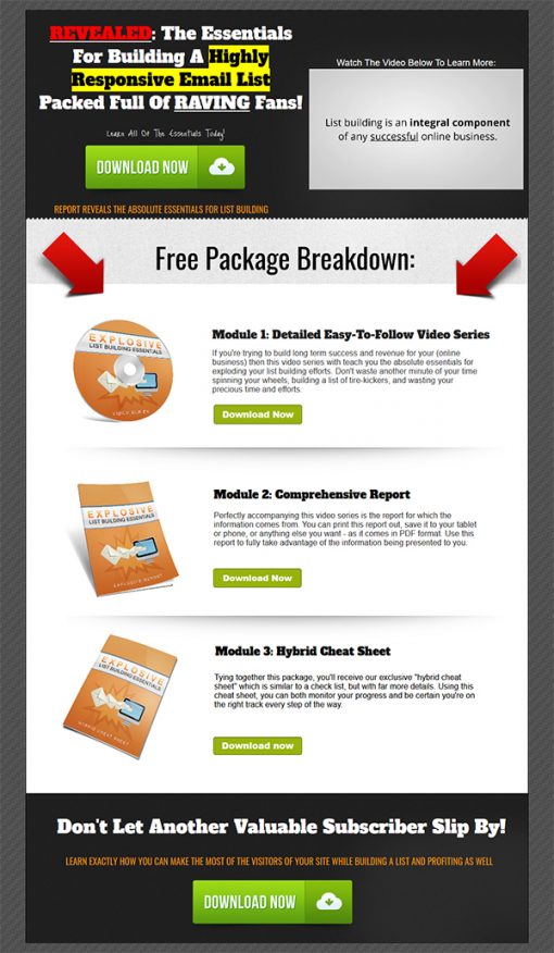 Explosive Listbuilding Essentials Lead Generation Package MRR