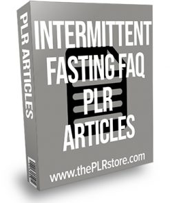 Intermittent Fasting FAQ PLR Articles