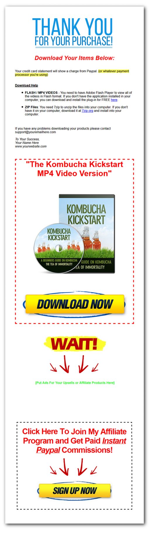 Kombucha Kickstart Ebook and Videos MRR