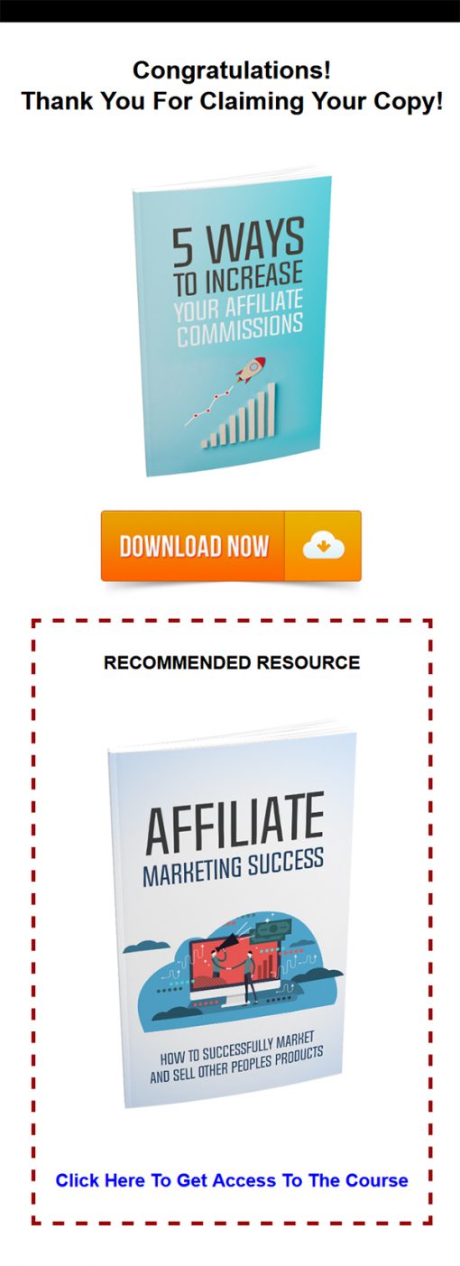 Affiliate Marketing Success Ebook MRR