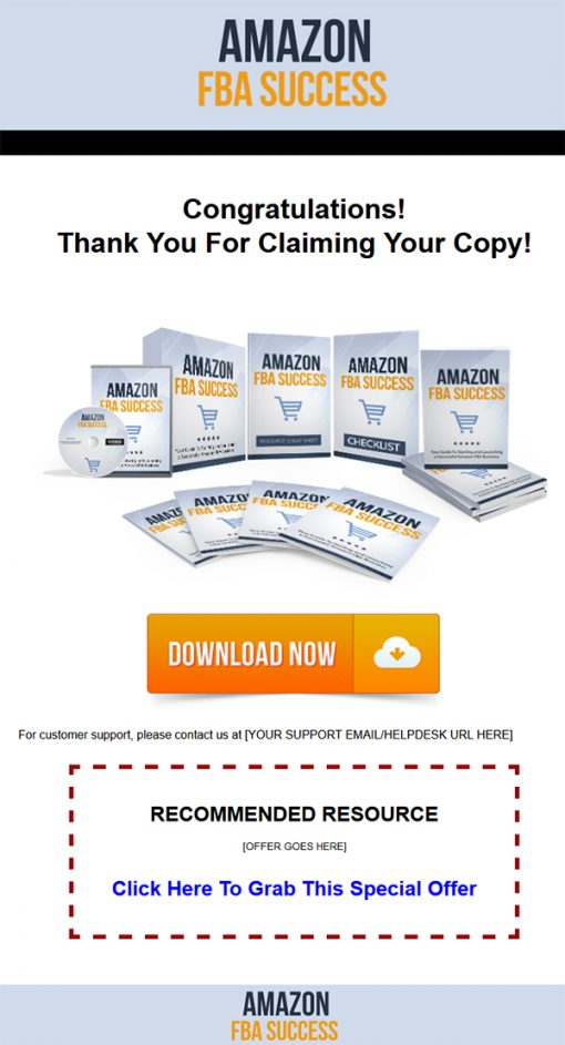 Amazon FBA Success Ebook and Videos with Master Resale Rights