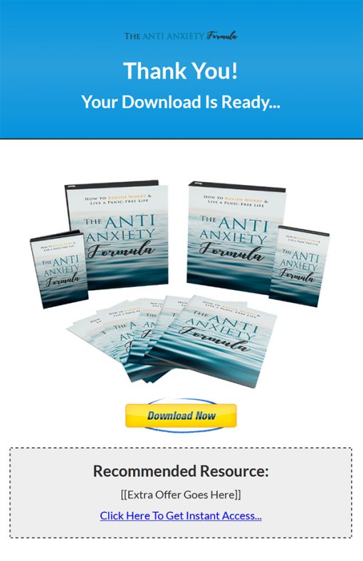 Anti-Anxiety Formula Ebook and Videos MRR