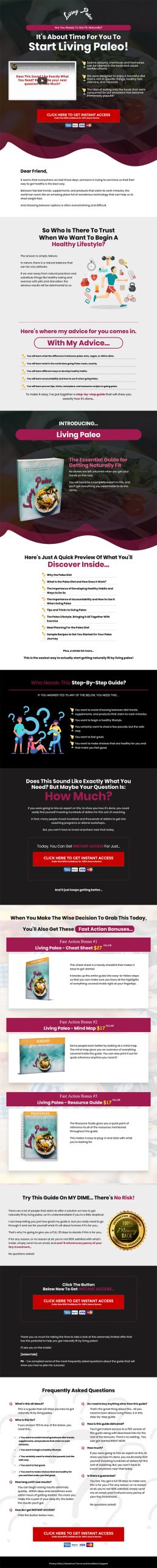 Living Paleo Diet Ebook and Videos MRR