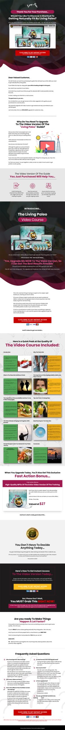 Living Paleo Diet Ebook and Videos MRR