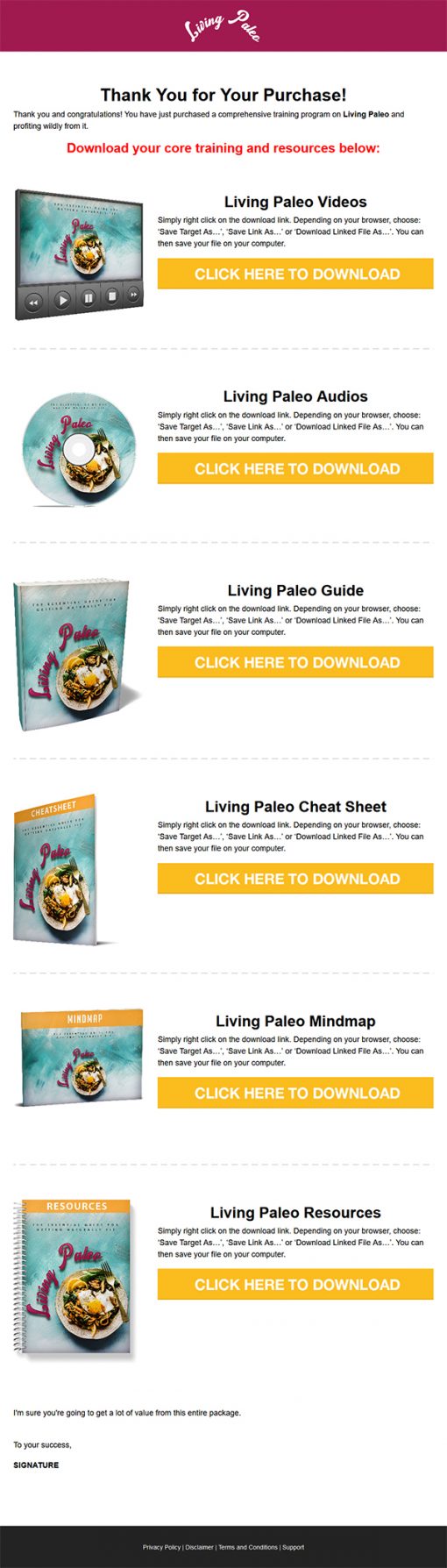 Living Paleo Diet Ebook and Videos MRR