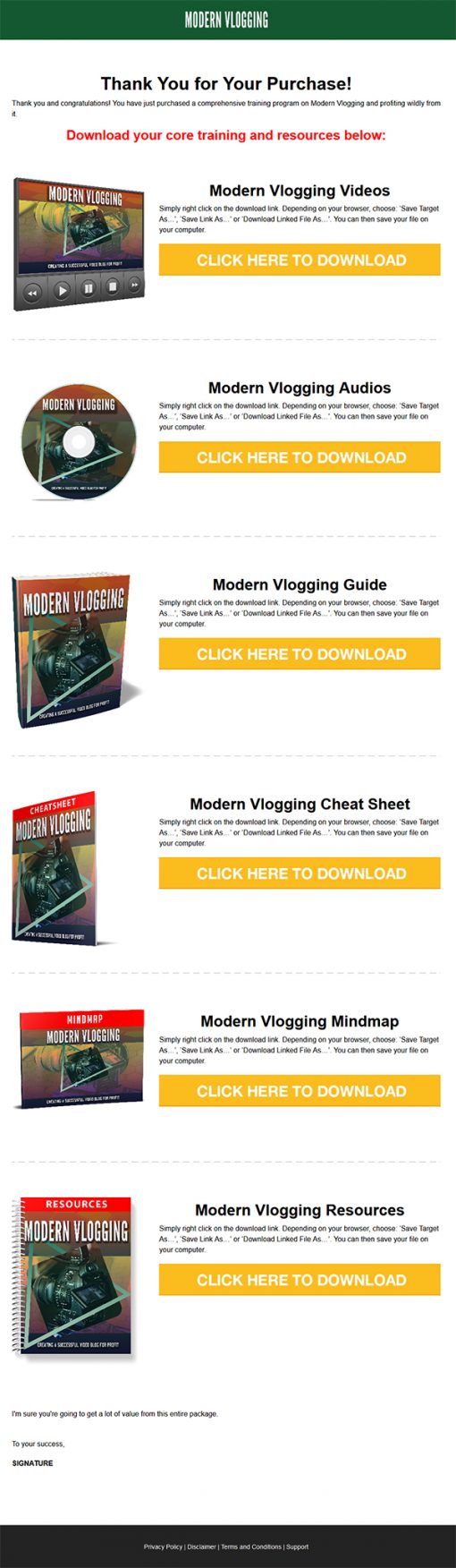 Modern Vlogging Success Ebook and Videos MRR