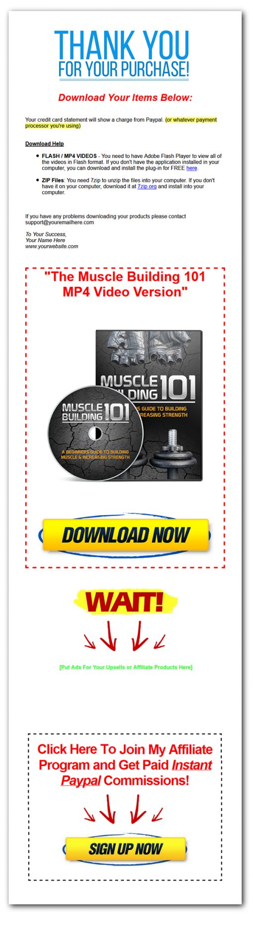 Muscle Building 101 Ebook and Videos MRR