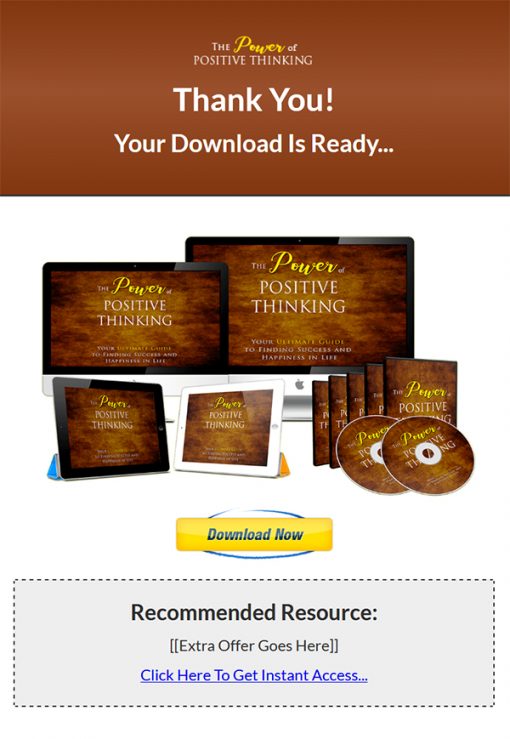 Power of Positive Thinking Ebook and Videos MRR