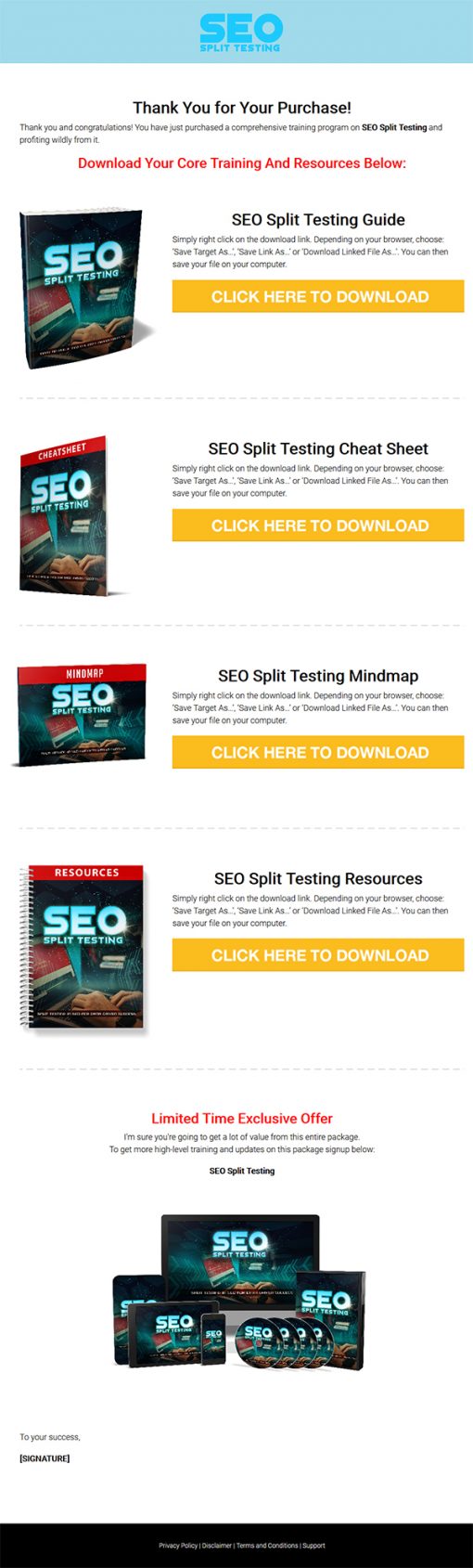 SEO Split Testing Ebook and Videos MRR