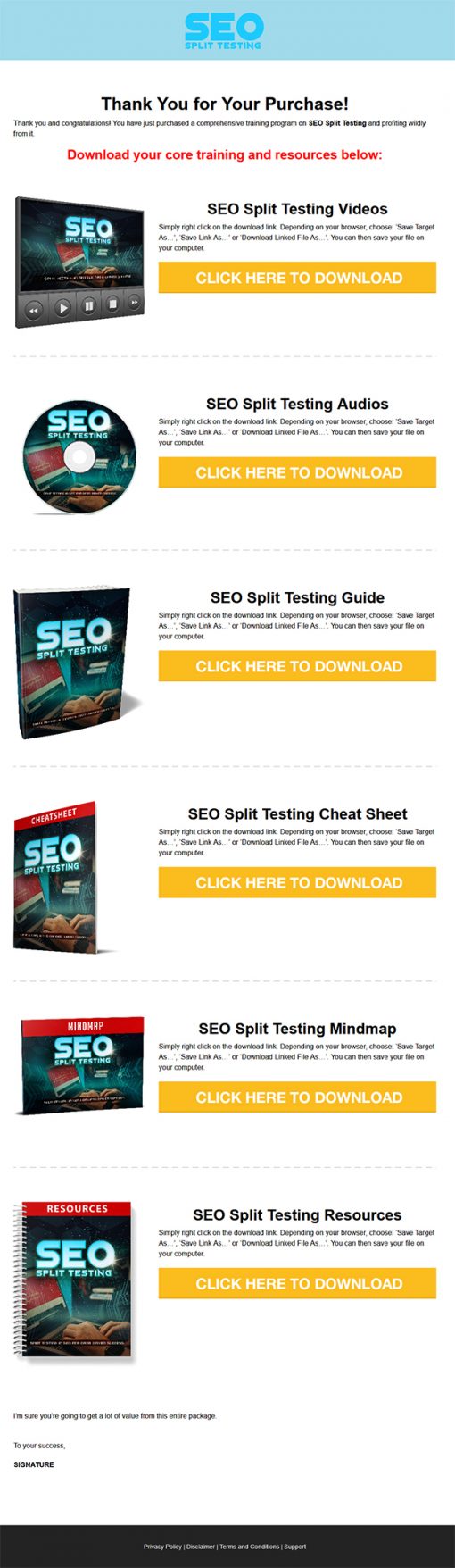 SEO Split Testing Ebook and Videos MRR