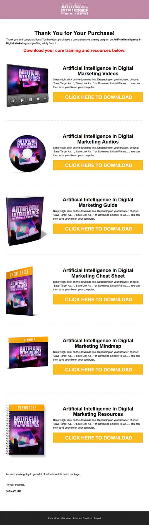Artificial Intelligence in Digital Marketing Ebook and Videos MRR
