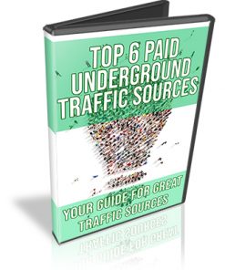 Top 6 Paid Underground Traffic Sources PLR Videos