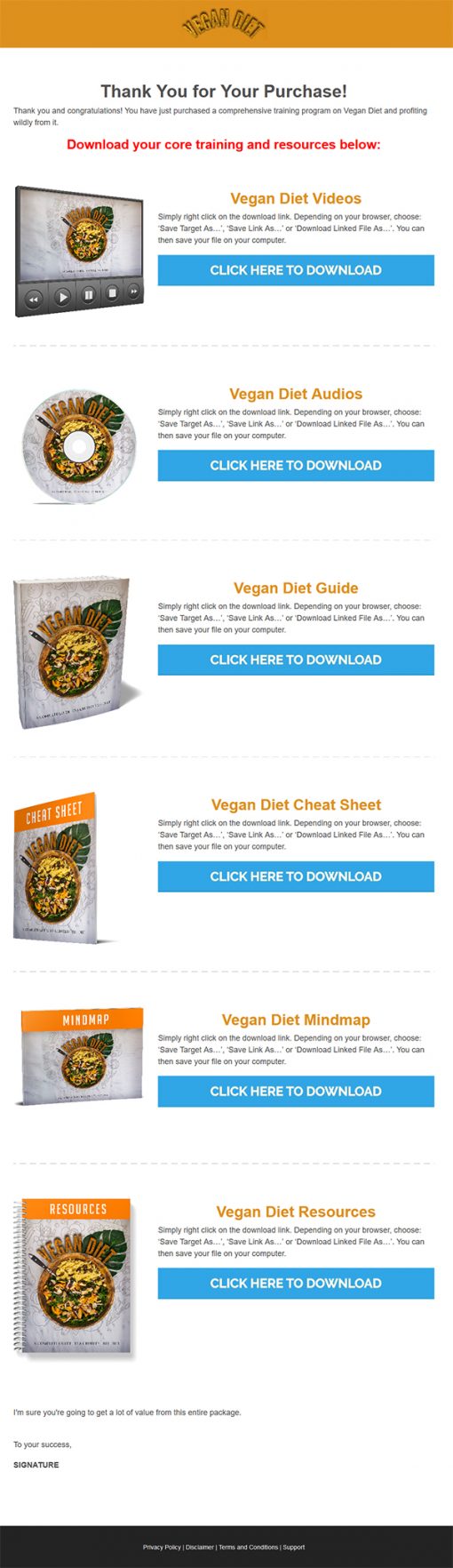 Vegan Diet Ebook and Videos MRR