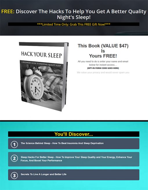 Biohacking Secrets Ebook and Videos MRR