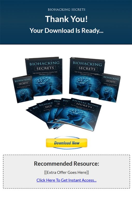 Biohacking Secrets Ebook and Videos MRR