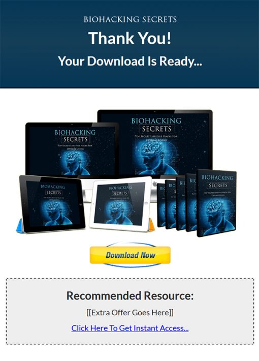 Biohacking Secrets Ebook and Videos MRR