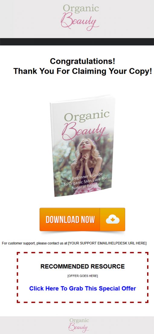 Organic Beauty Ebook MRR