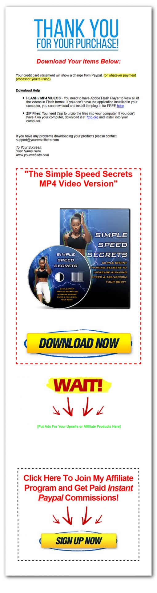 Running - Simple Speed Secrets Ebook and Videos MRR