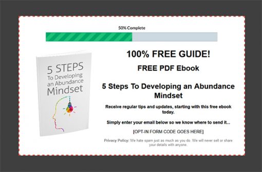 Abundance Mindset Ebook and Videos MRR