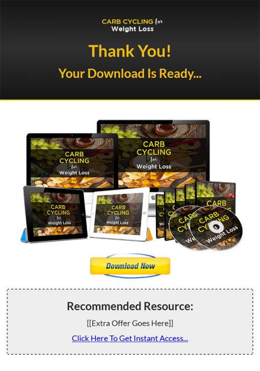 Carb Cycling for Weight Loss Ebook and Videos MRR