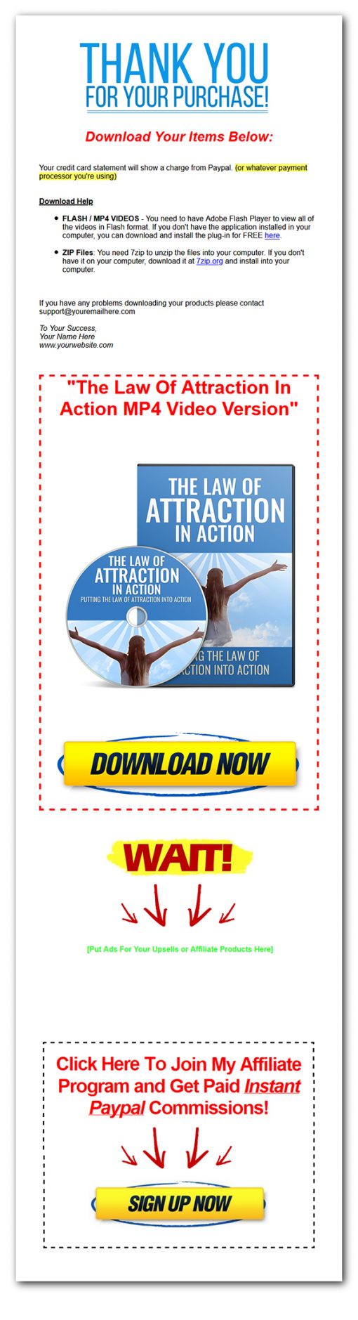 Law of Attraction in Action Ebook and Videos MRR