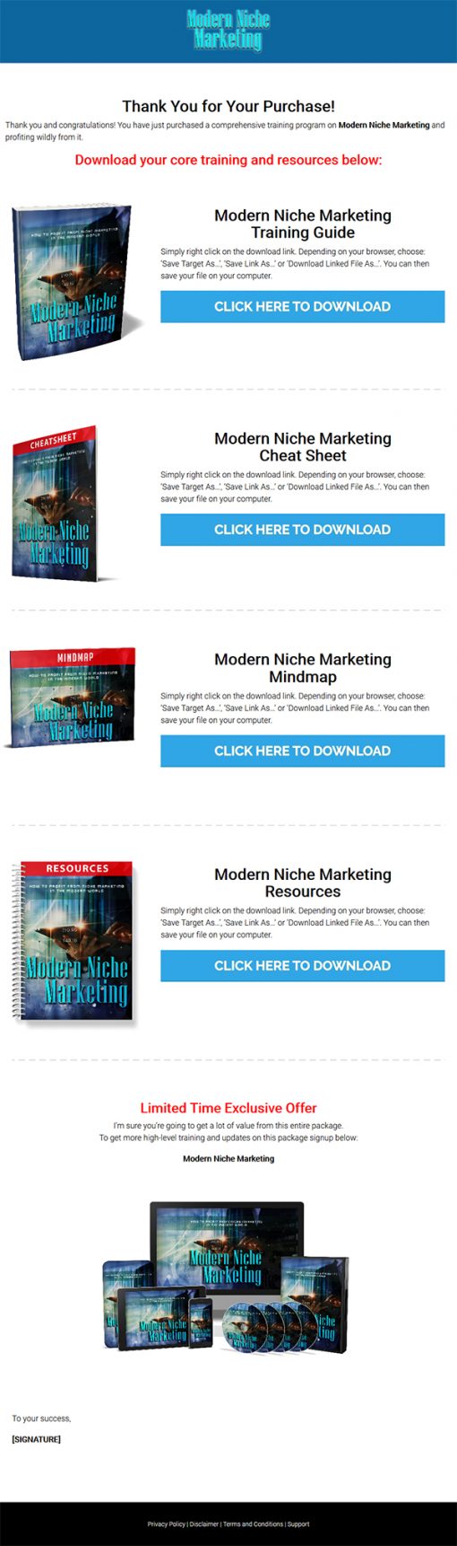 Modern Niche Marketing Ebook and Videos MRR