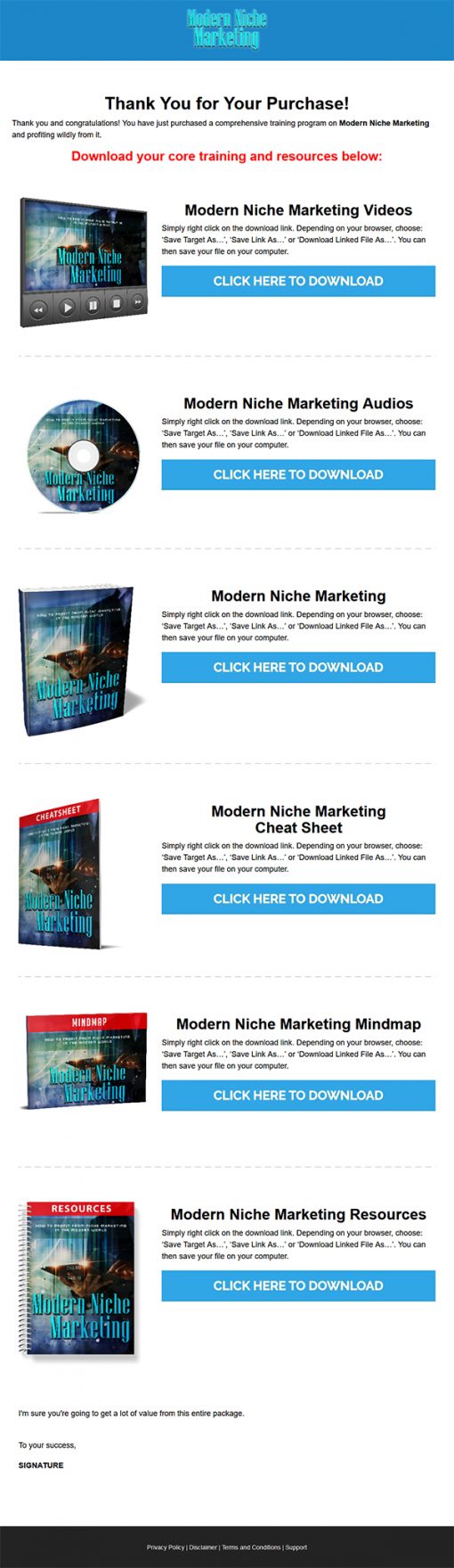 Modern Niche Marketing Ebook and Videos MRR
