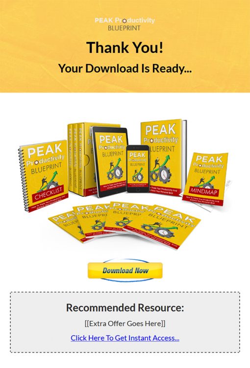 Peak Productivity Ebook and Videos MRR