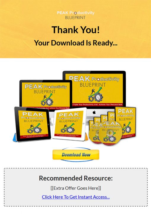 Peak Productivity Ebook and Videos MRR