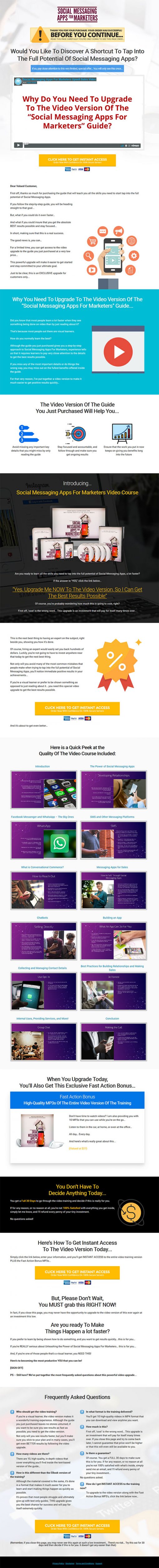 Social Messaging Apps for Marketers Ebook and Videos MRR