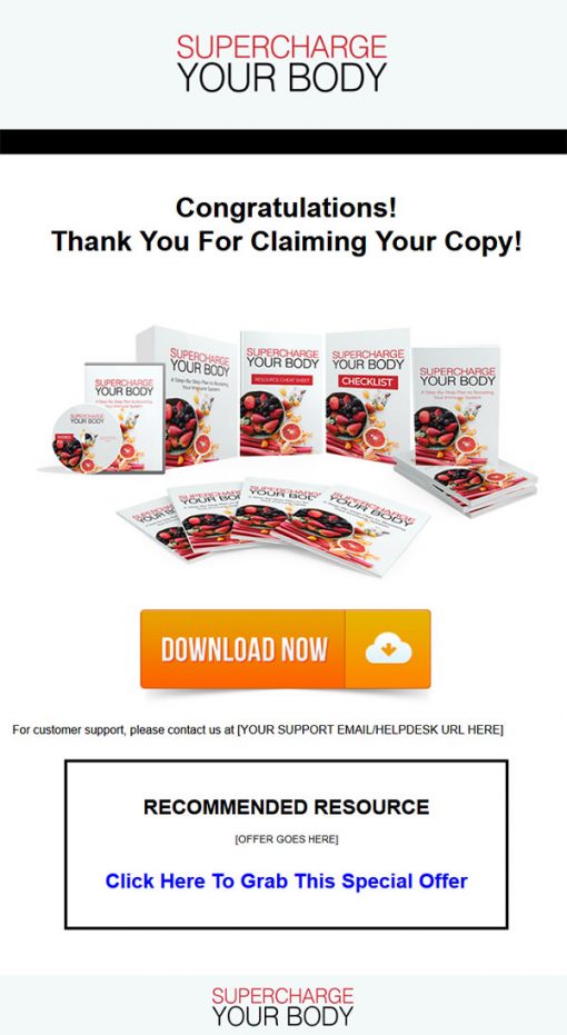 Supercharge Your Body Ebook and Videos MRR