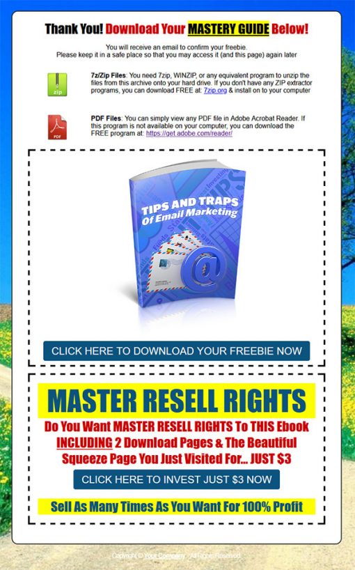 Tips and Traps of Email Marketing Ebook MRR