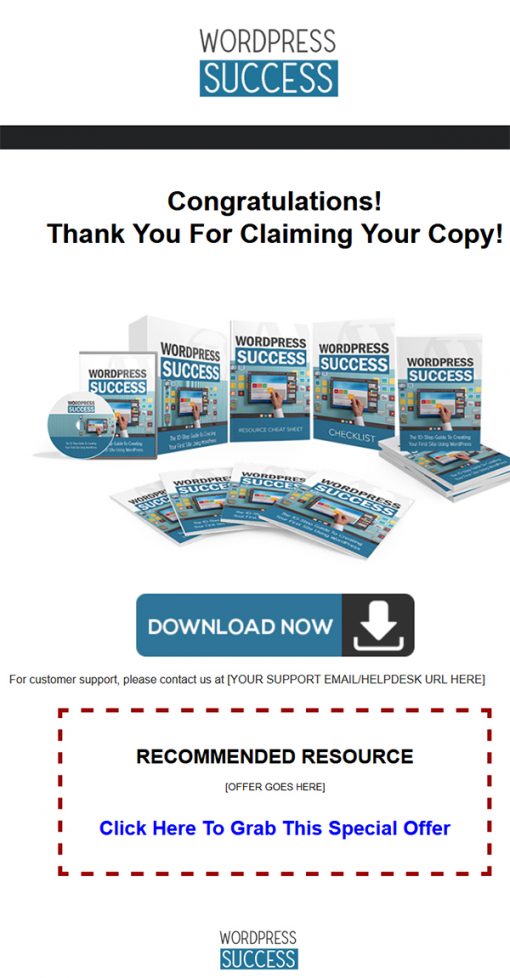 Wordpress Success Ebook with Master Resale Rights