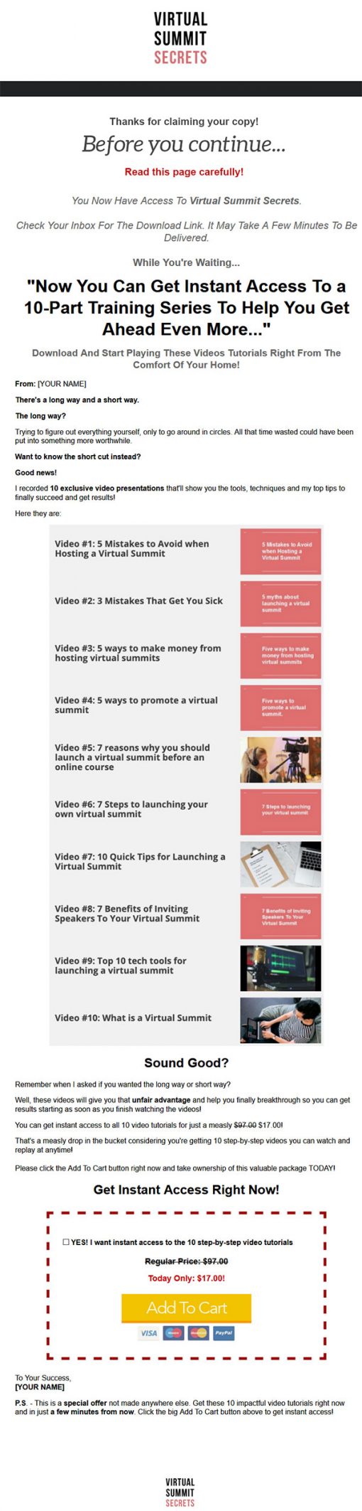 Virtual Summit Secrets Ebook and Videos MRR