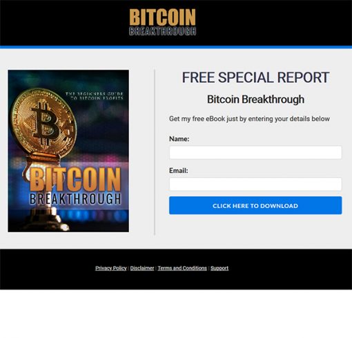 Bitcoin Breakthrough Ebook and Videos MRR