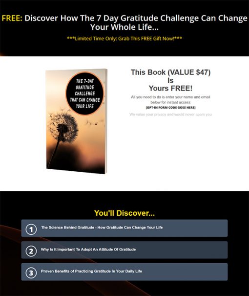 Gift of Gratitude Ebook and Videos MRR