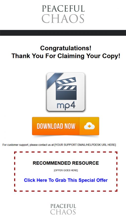 Peaceful Chaos Ebook and Videos MRR